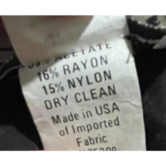 Vintage Zum Zum Womens Dress 7/8 Black Gold Lace Romantic Goth Dark Elegance EUC - Picture 3 of 8